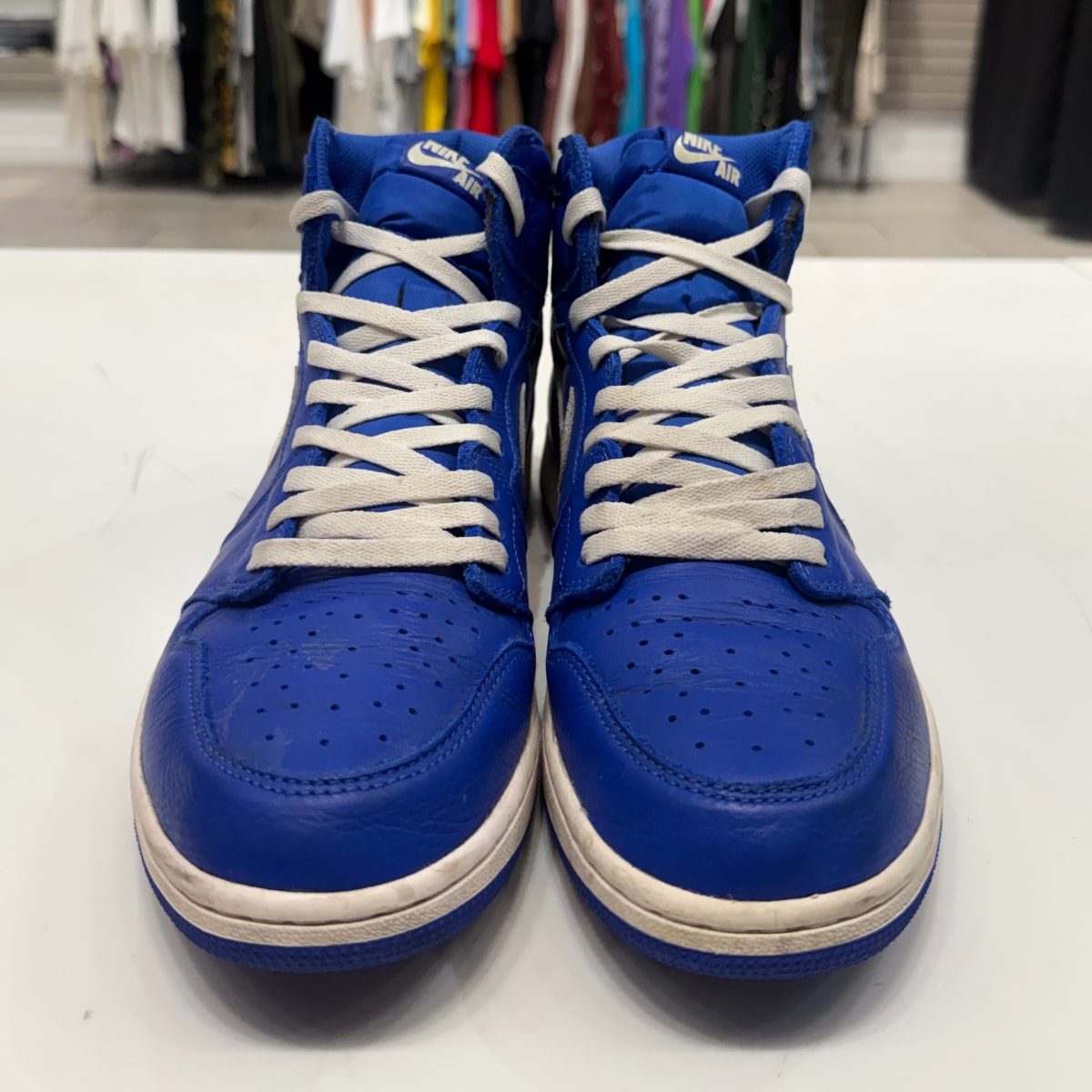 Jordan 1 Retro High Hyper Royal Size 12 (Moderately Worn Pre-Owned) - Image 5