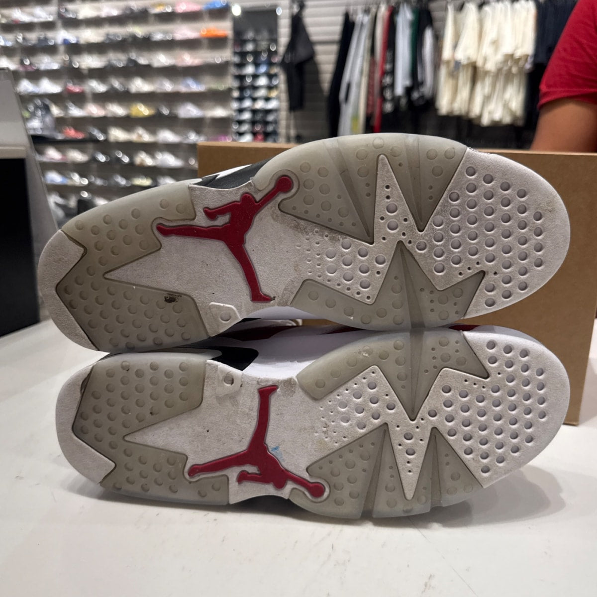 Jordan 6 Retro Carmine (2021) Size 10.5 (Lightly Worn Pre-Owned) - Image 5
