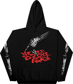 Vlone x Never Broke Again Bones Hoodie Black