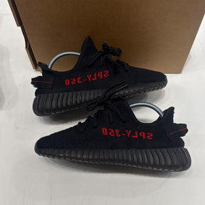 adidas Yeezy Boost 350 V2 Black Red Size 6.5 (Moderately Worn Pre-Owned) - Image 2