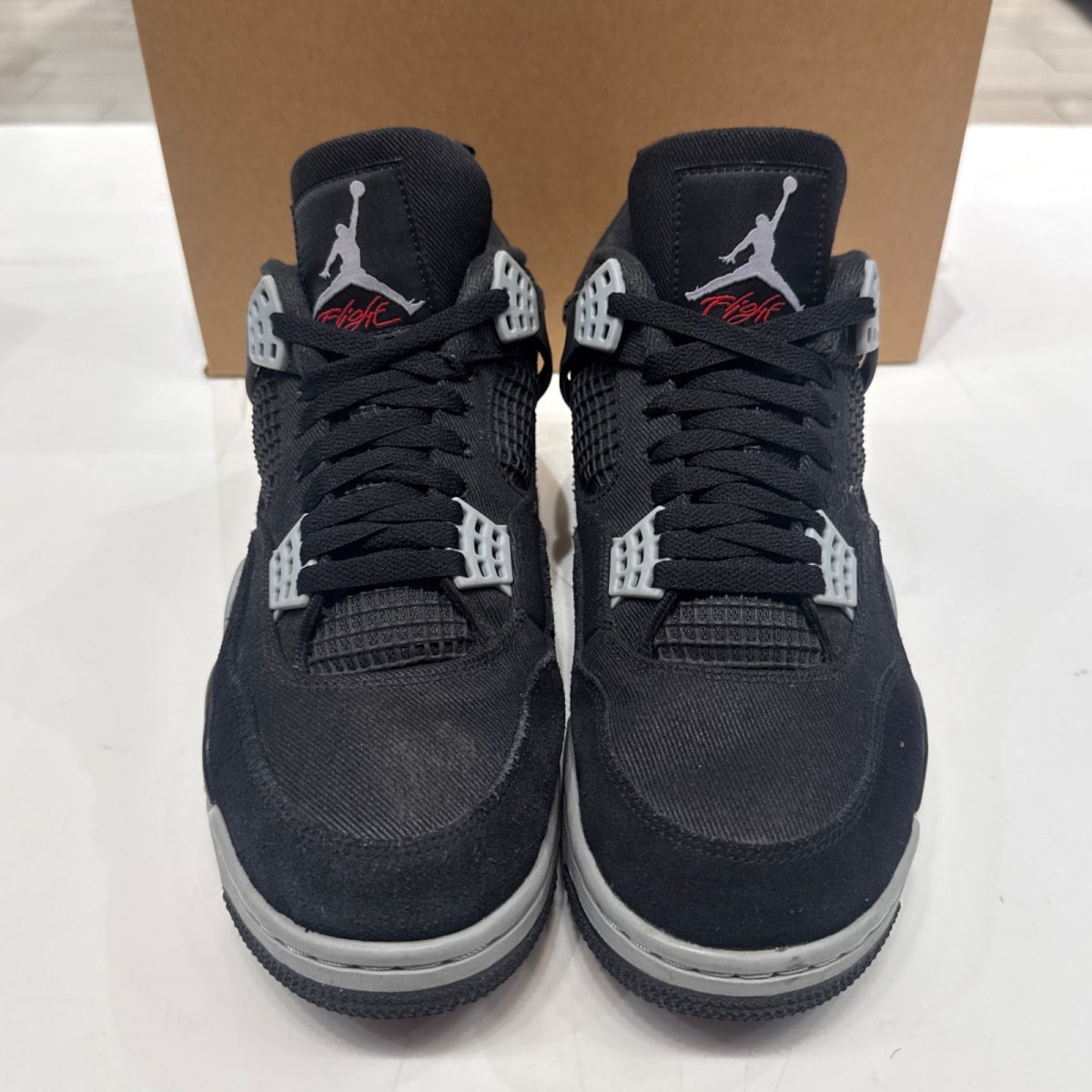 Jordan 4 Retro SE Black Canvas Size 9.5 (Moderately Worn Pre-Owned) - Image 3
