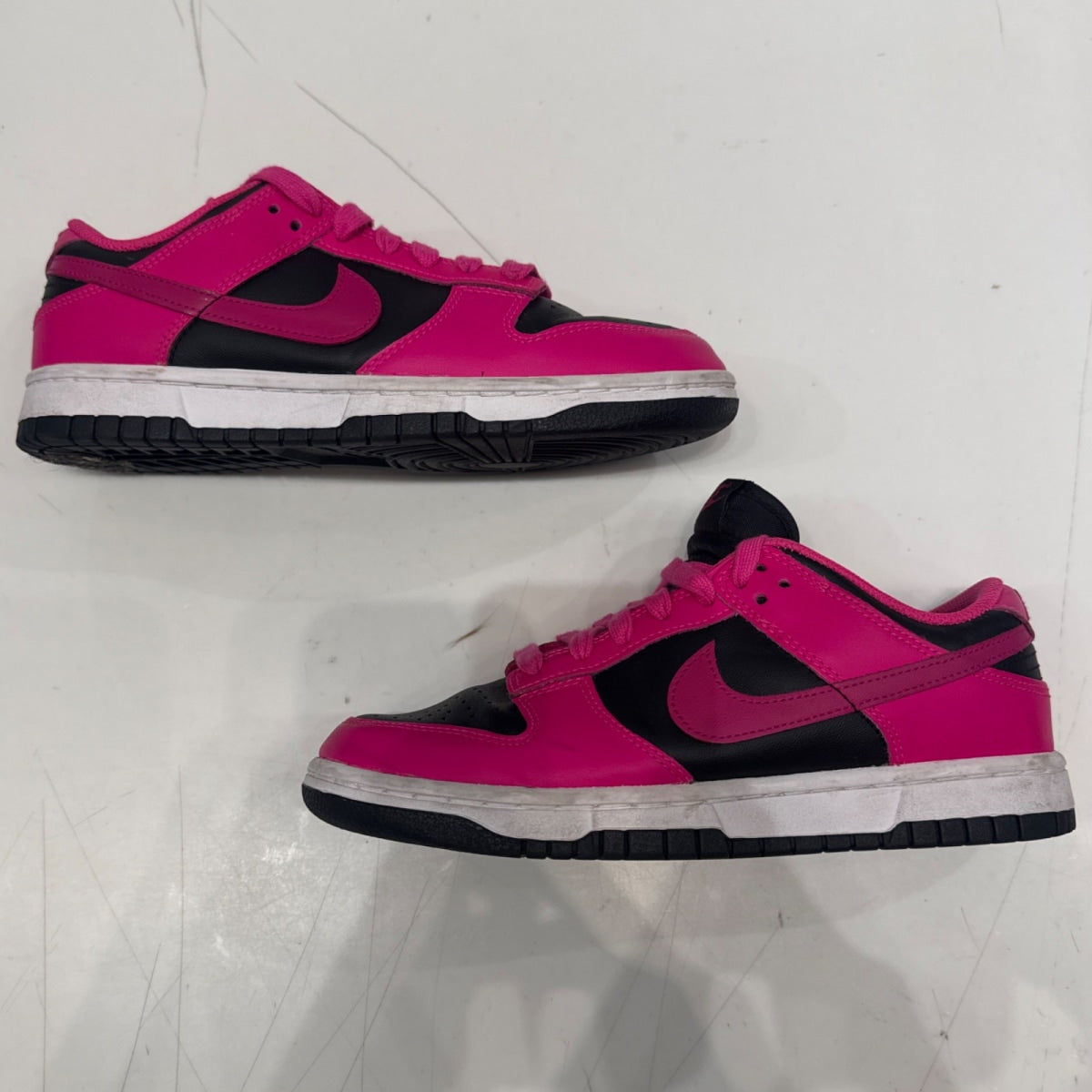 Nike Dunk Low Fierce Pink Black (Women's) Size 7W (Lightly Worn Pre-Owned) - Image 2