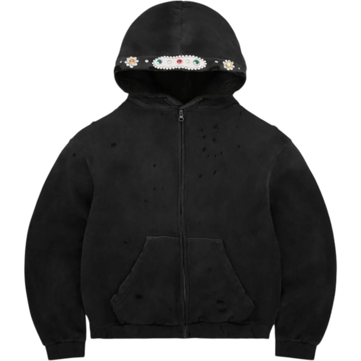 Bravest Studios Sapphire Zip Up Hoodie Black