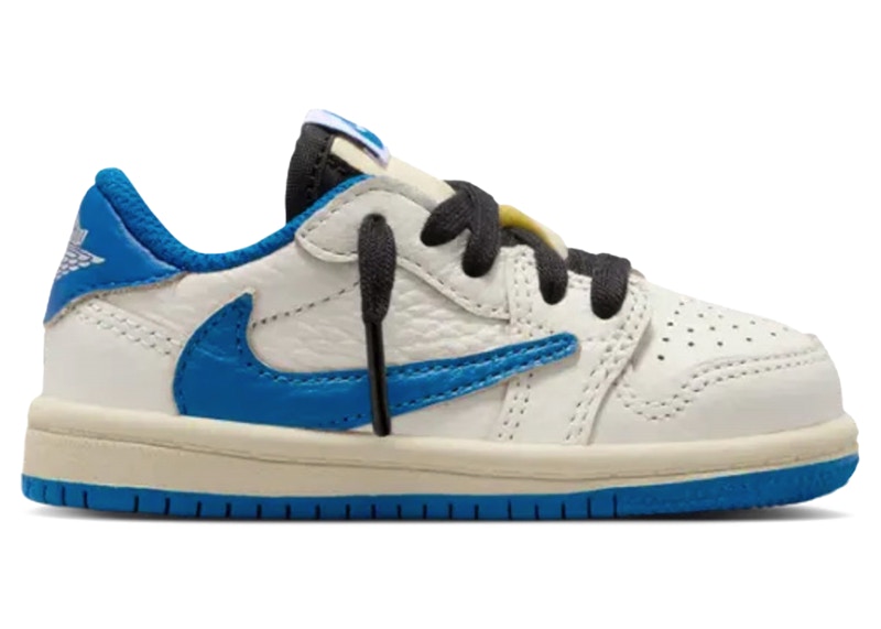 Jordan 1 Retro Low OG SP Fragment x Travis Scott Sail Military Blue (TD)