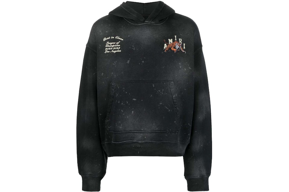 AMIRI Vintage Tiger Varsity Hoodie Black