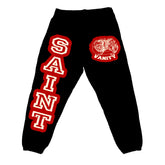 Saint Vanity Black & Red Sweatpants