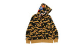 BAPE 1st Camo Shark Full Zip Hoodie Yellow