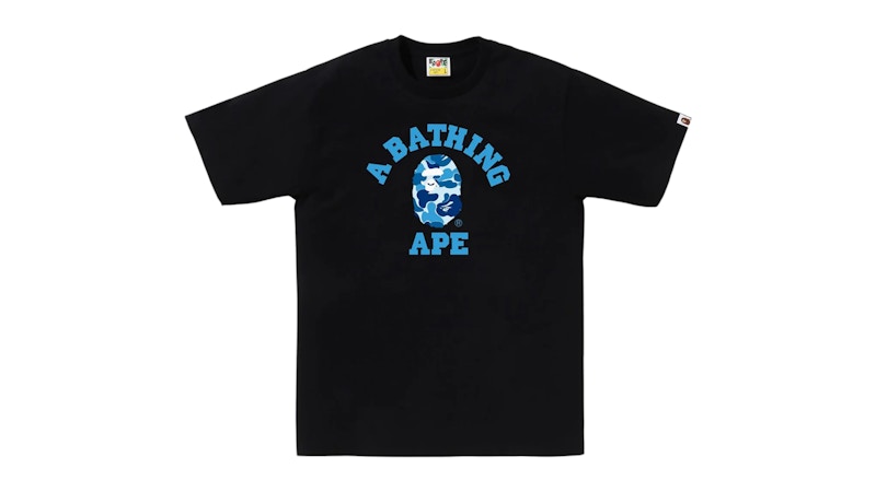 BAPE ABC Camo College Tee (SS25) Black/Blue