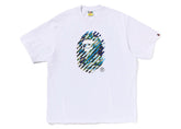 BAPE ABC Camo Illusion Ape Head Tee White