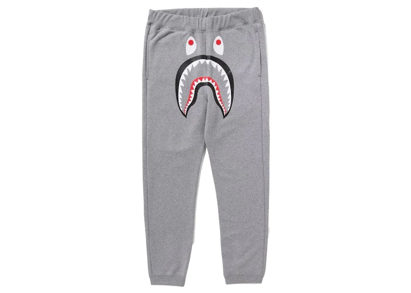 BAPE ABC Camo Shark Sweat Pants Gray