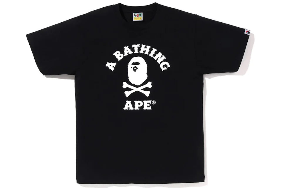 BAPE Captain Ape Crossbone Tee Black