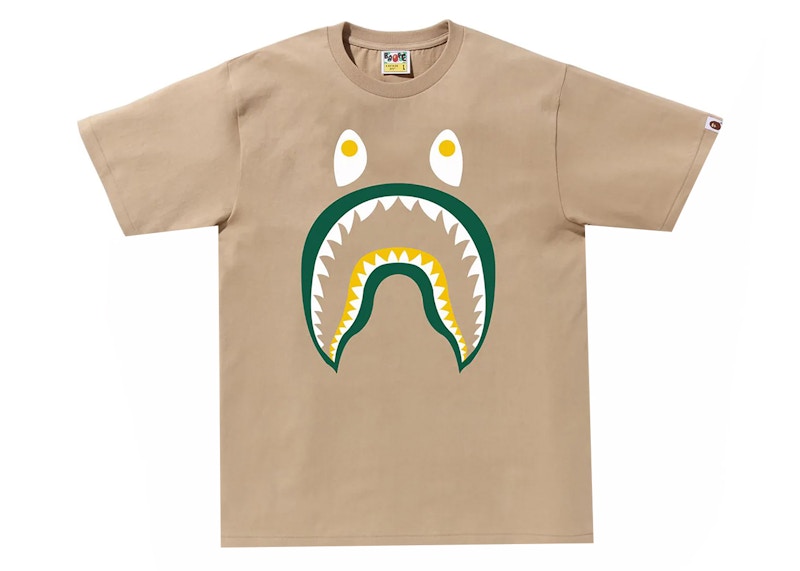 BAPE Colors Shark PONR Tee Beige