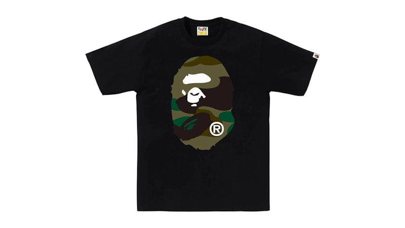 BAPE Giant 1st Camo Big Ape Head T-Shirt Black/Green