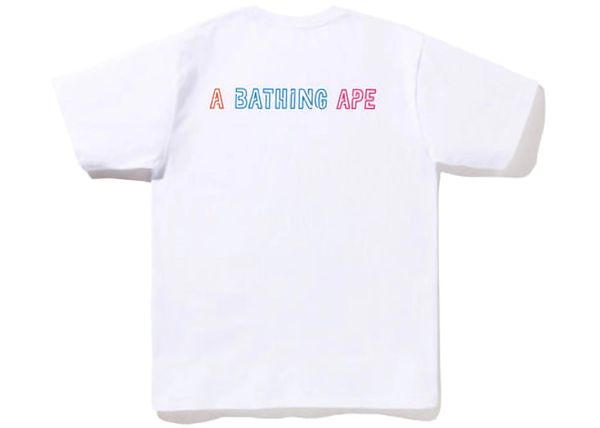 BAPE Halloween Neon Mexican Skull Tee White