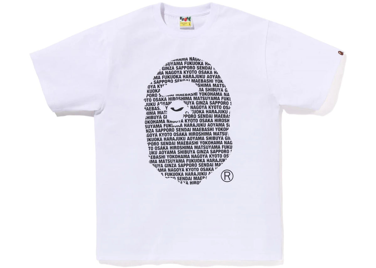 BAPE Japan Ape Head Tee White