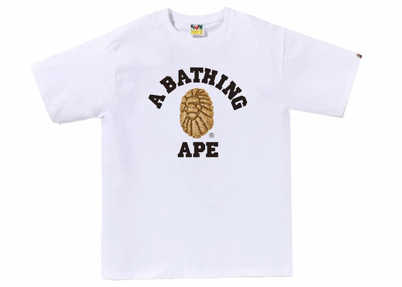 BAPE Jewels College Tee White