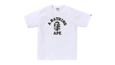 BAPE Palm Tree Camo College Tee White/Black