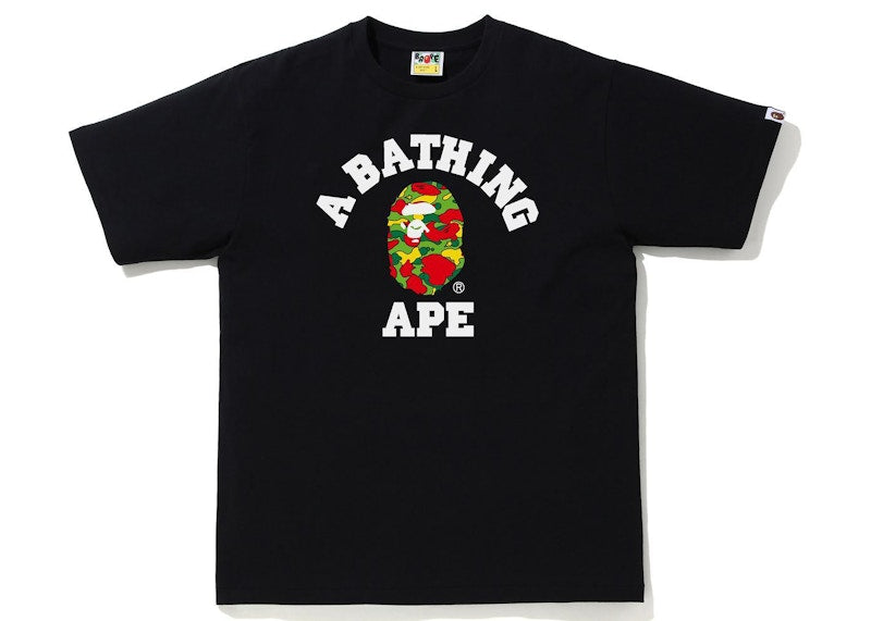 BAPE Sta Camo College Tee Black/Multi