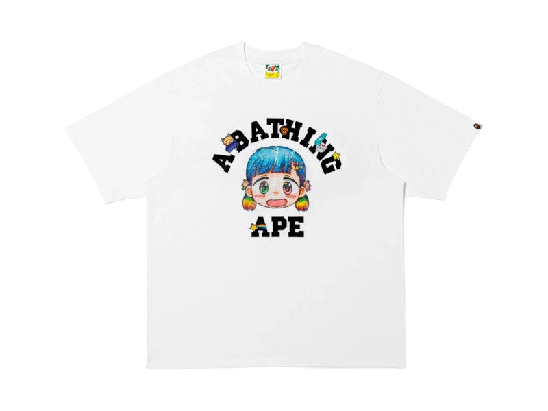 BAPE x Mr. College Tee White