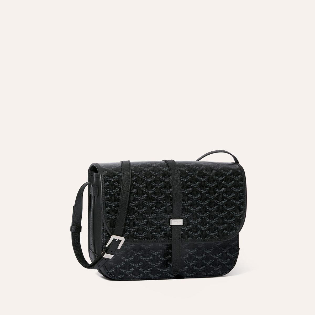 Goyard Belvedere MM Side Bag Jet Black