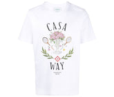 Casablanca Casa Way Print Organic Cotton T-shirt White
