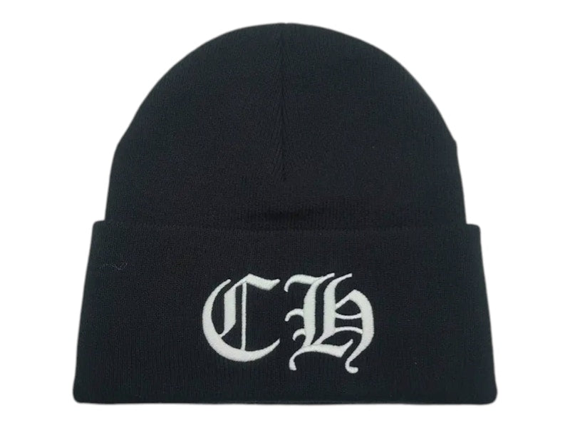 Chrome Hearts CH Logo Beanie Black/White