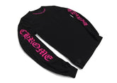 Chrome Hearts Long Sleeve Pocket Crew Hot Pink/Black