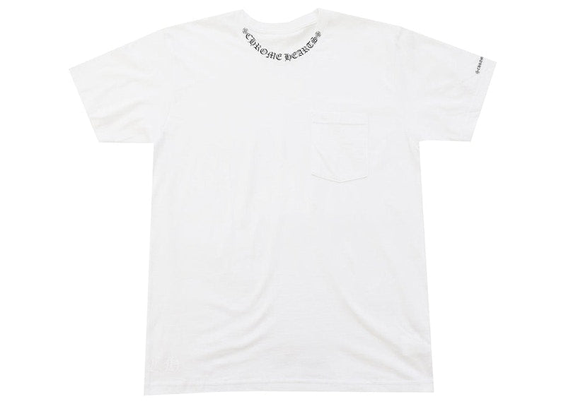 Chrome Hearts Neck Letters Logo T-shirt White