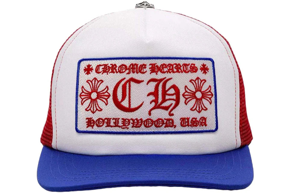 Chrome Hearts Trucker Hat Blue/Red/White