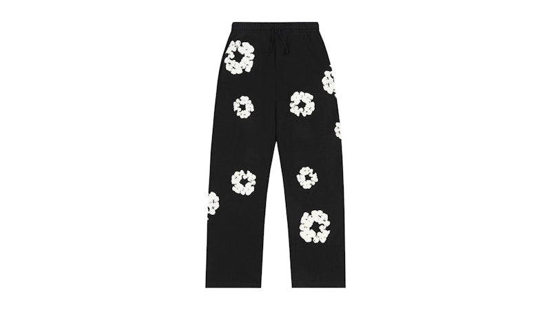 Denim Tears Cotton Wreath Baggy Sweatpants Black