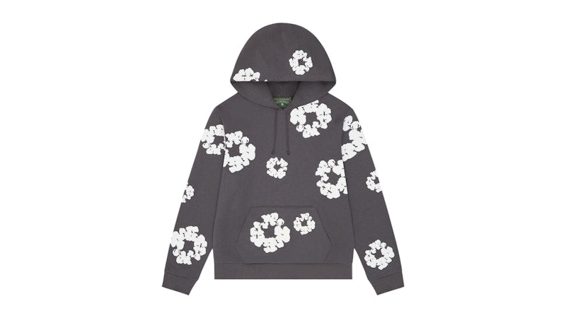 Denim Tears Cotton Wreath Hoodie Charcoal