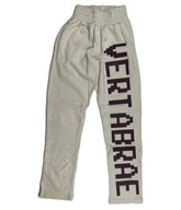 VERTABRAE SWEATPANTS CREAM/BURGUNDY