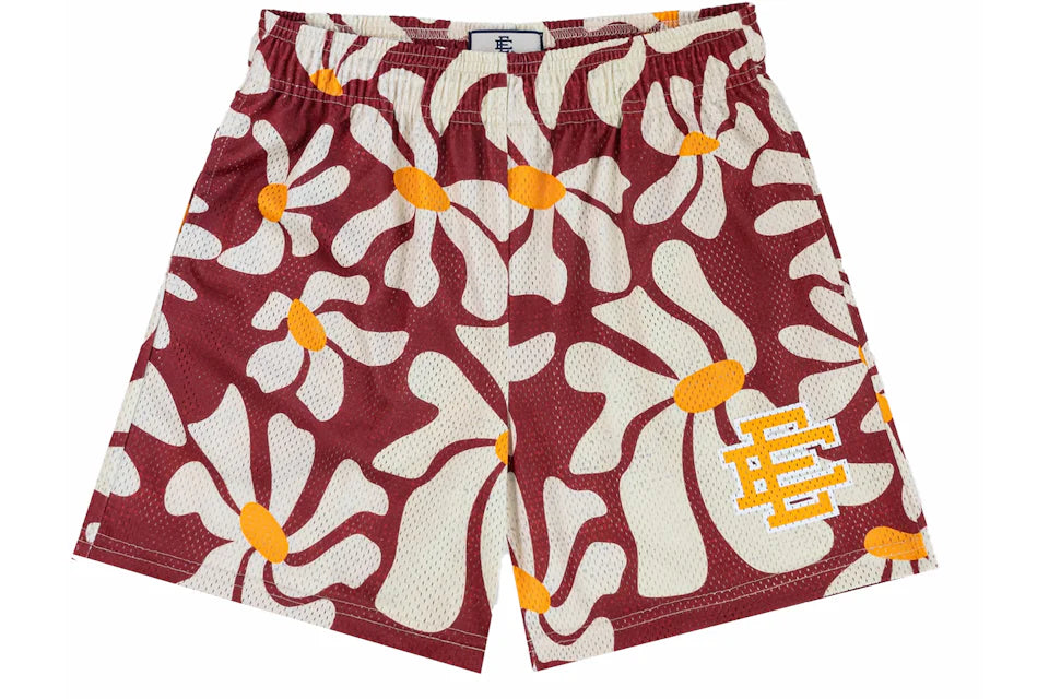 Eric Emanuel EE Basic Short Red Daisies/Yellow