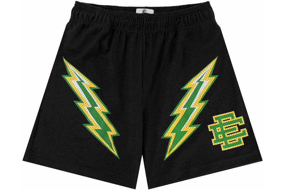 Eric Emanuel EE Short Black/Green Bolt