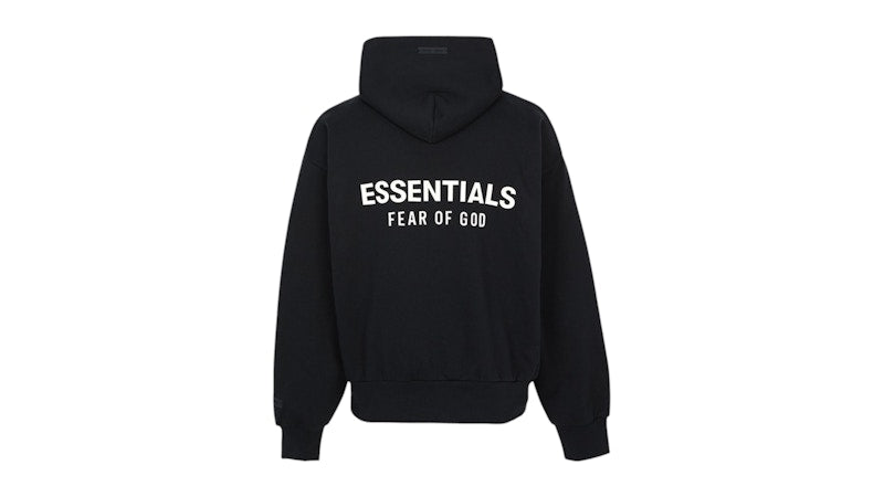 Fear of God Essentials Classic Fit Fleece Hoodie Black