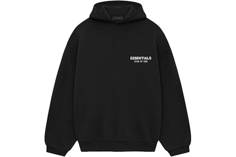 Fear of God Essentials Fleece Hoodie (FW24) Black