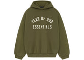 Fear of God Essentials Fleece Hoodie Military