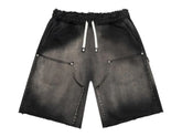 Godspeed Carpenter Distressed Shorts Black Sun Fade