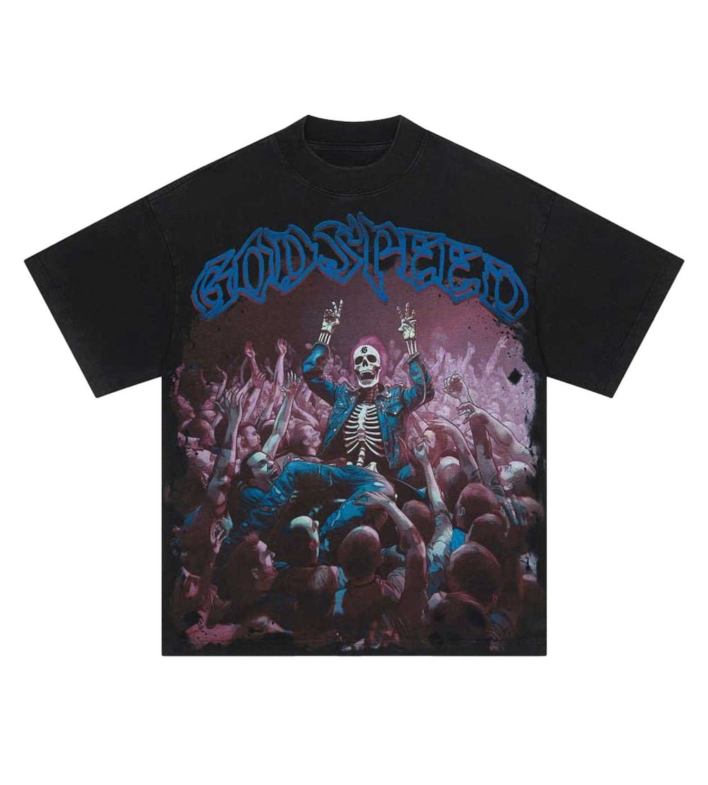 GODSPEED Crowd Surf T-Shirt Black Wash