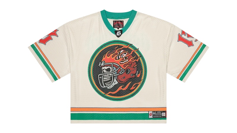 Godspeed First Down Jersey (FW25) Bone/Teal/Orange