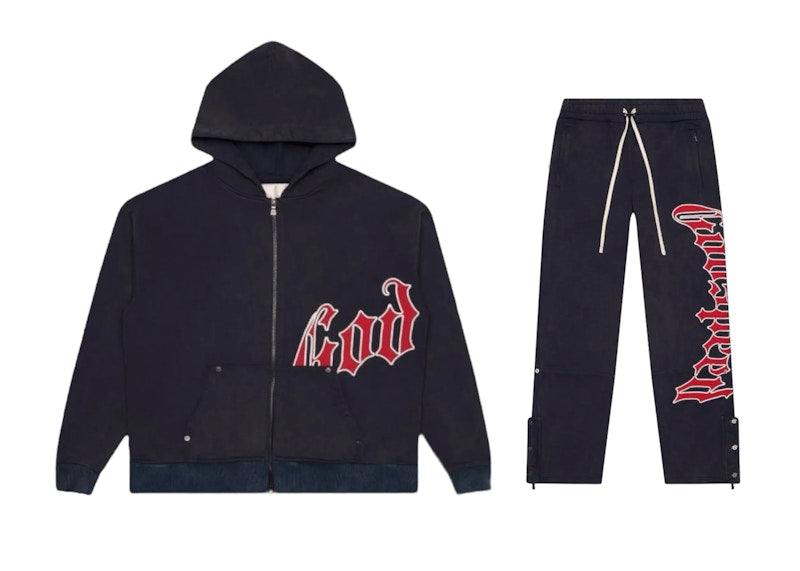 Godspeed OG Logo V2 Sweatsuit Navy/Red