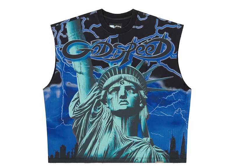Godspeed Voltage Sleeveless T-shirt Blue