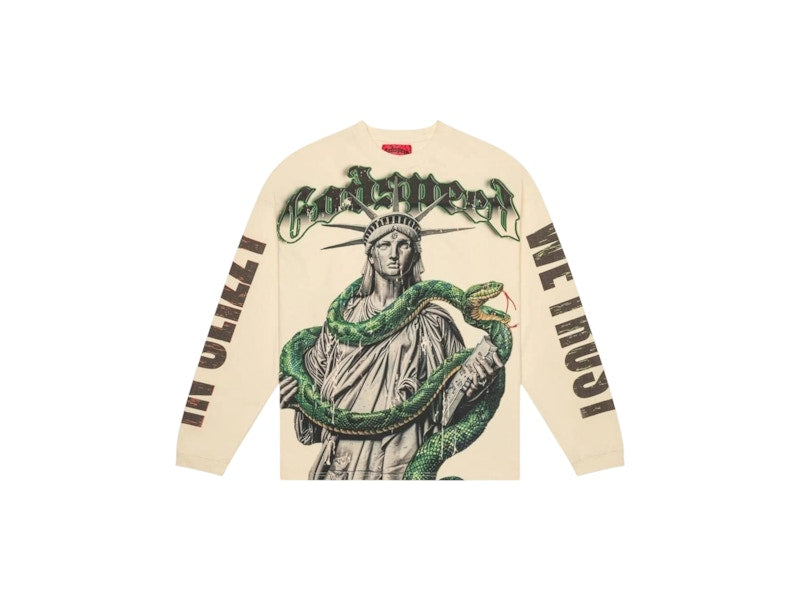 Godspeed Top 5 Slizzy L/S Boom T-shirt Bone