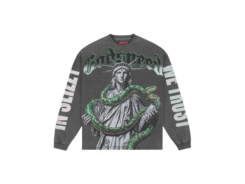 Godspeed Top 5 Slizzy L/S Boom T-shirt Grey