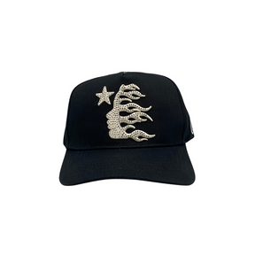 Hellstar Snapback Hat Rhinestone Logo