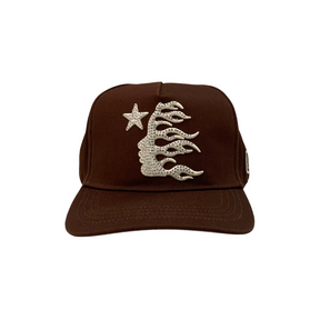 Hellstar Snapback Hat Rhinestone Logo