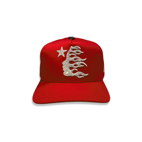 Hellstar Snapback Hat Rhinestone Logo