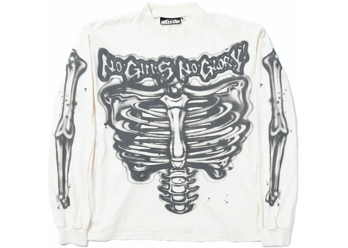 Hellstar Airbrushed Bones L/S White