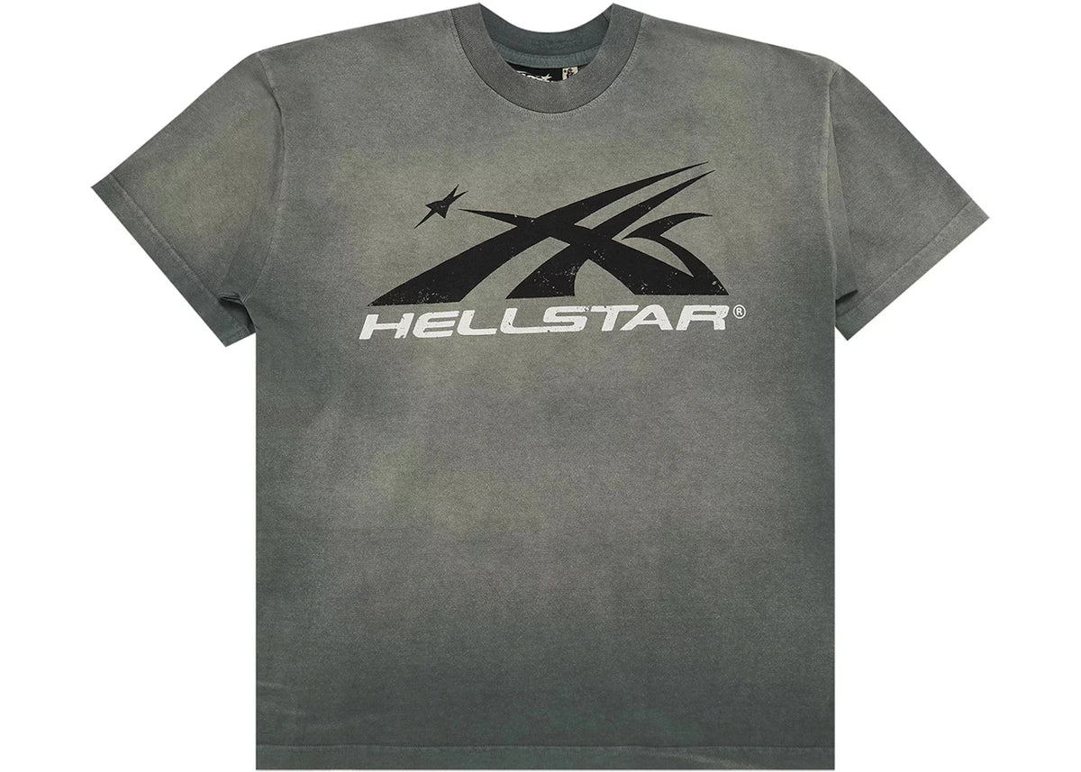 Hellstar Gel Sport Logo T-shirt Grey