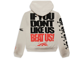 Hellstar If You Dont Like Us Beat Us Hoodie White